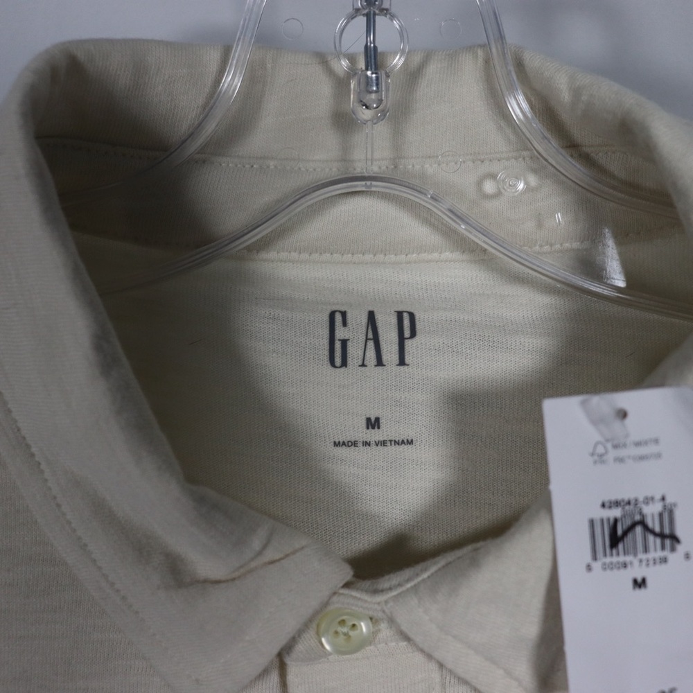 NWT GAP Men's Beige Polo Shirt - Picture 7 of 9